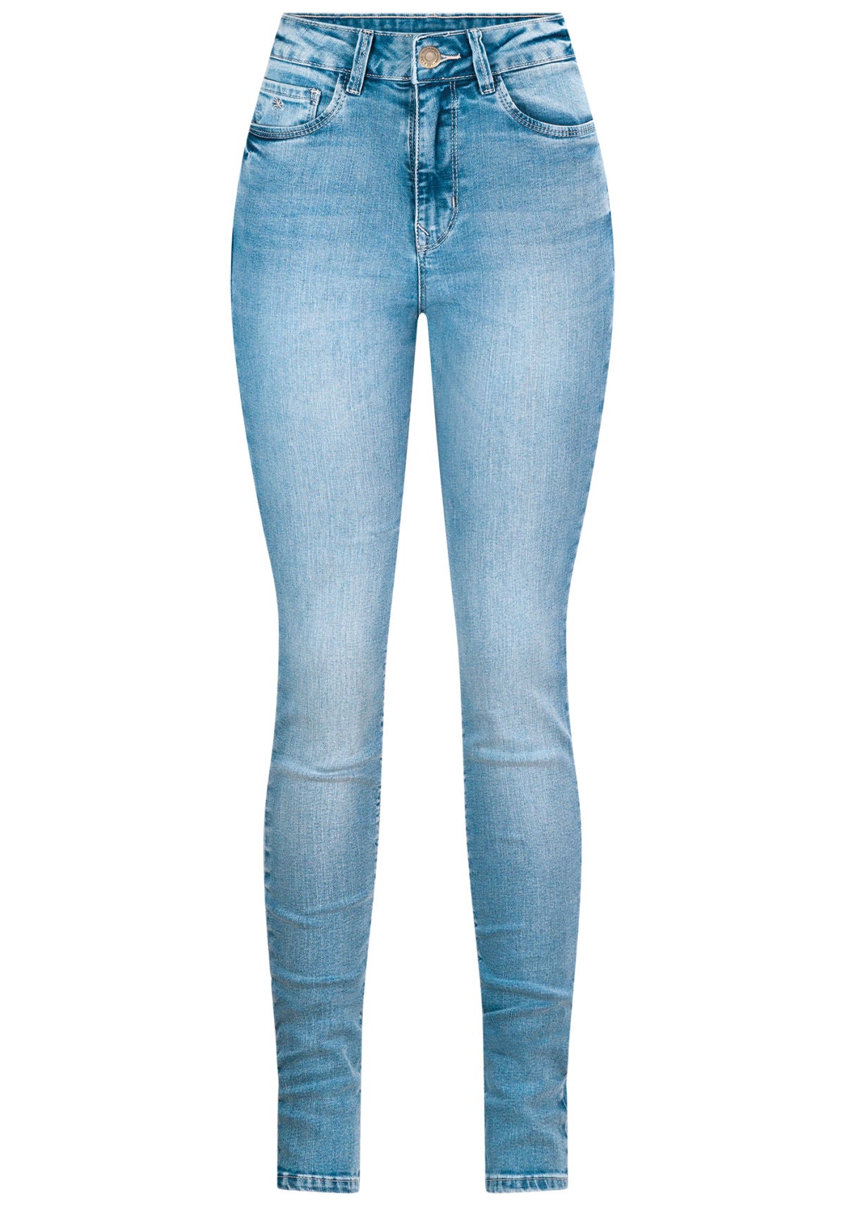 Calça Jeans Skinny Cintura Alta Lez A Lez Feminino 9372L