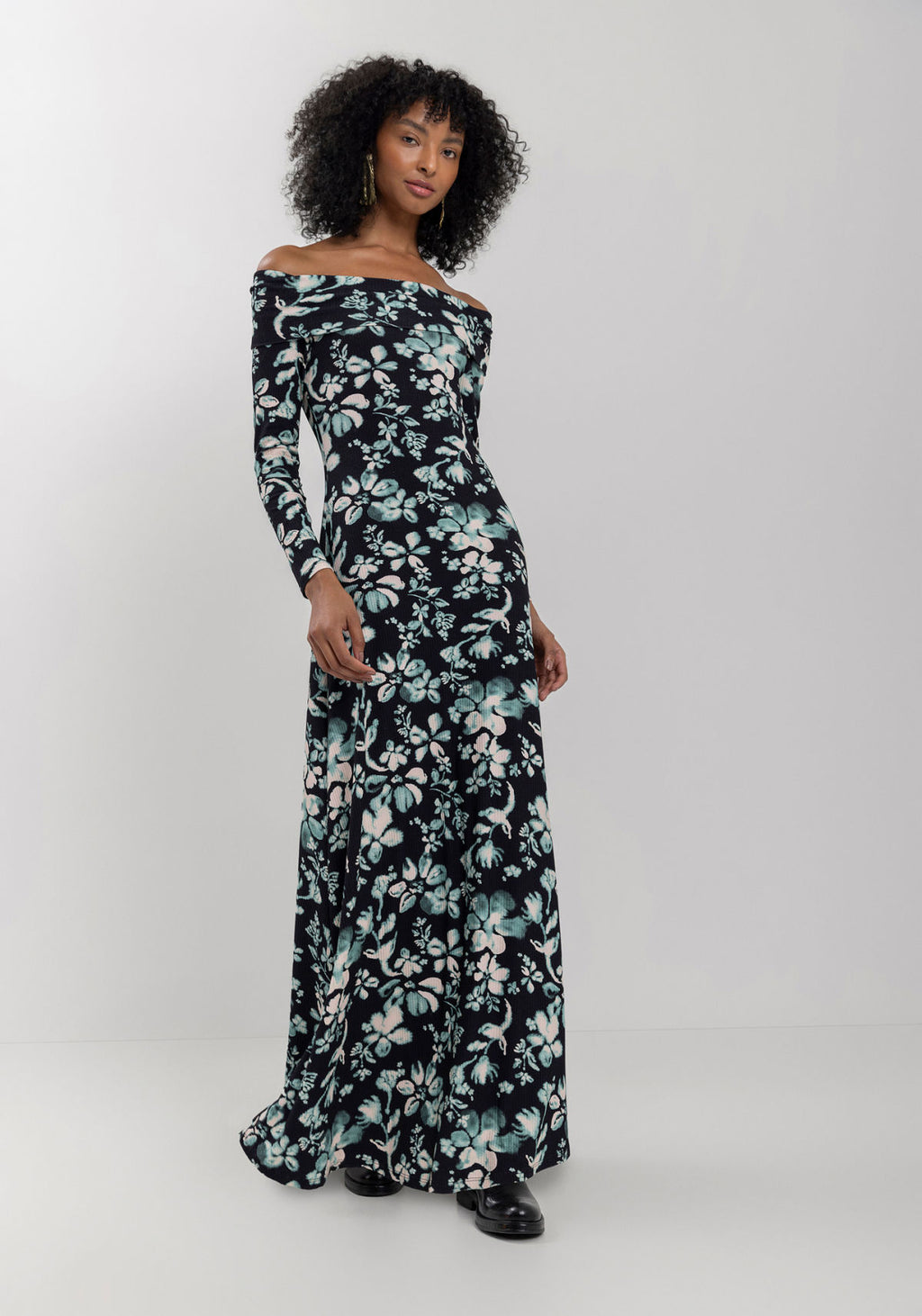 Vestido Longo Ombro A Ombro Lez A Lez Feminino 7304E
