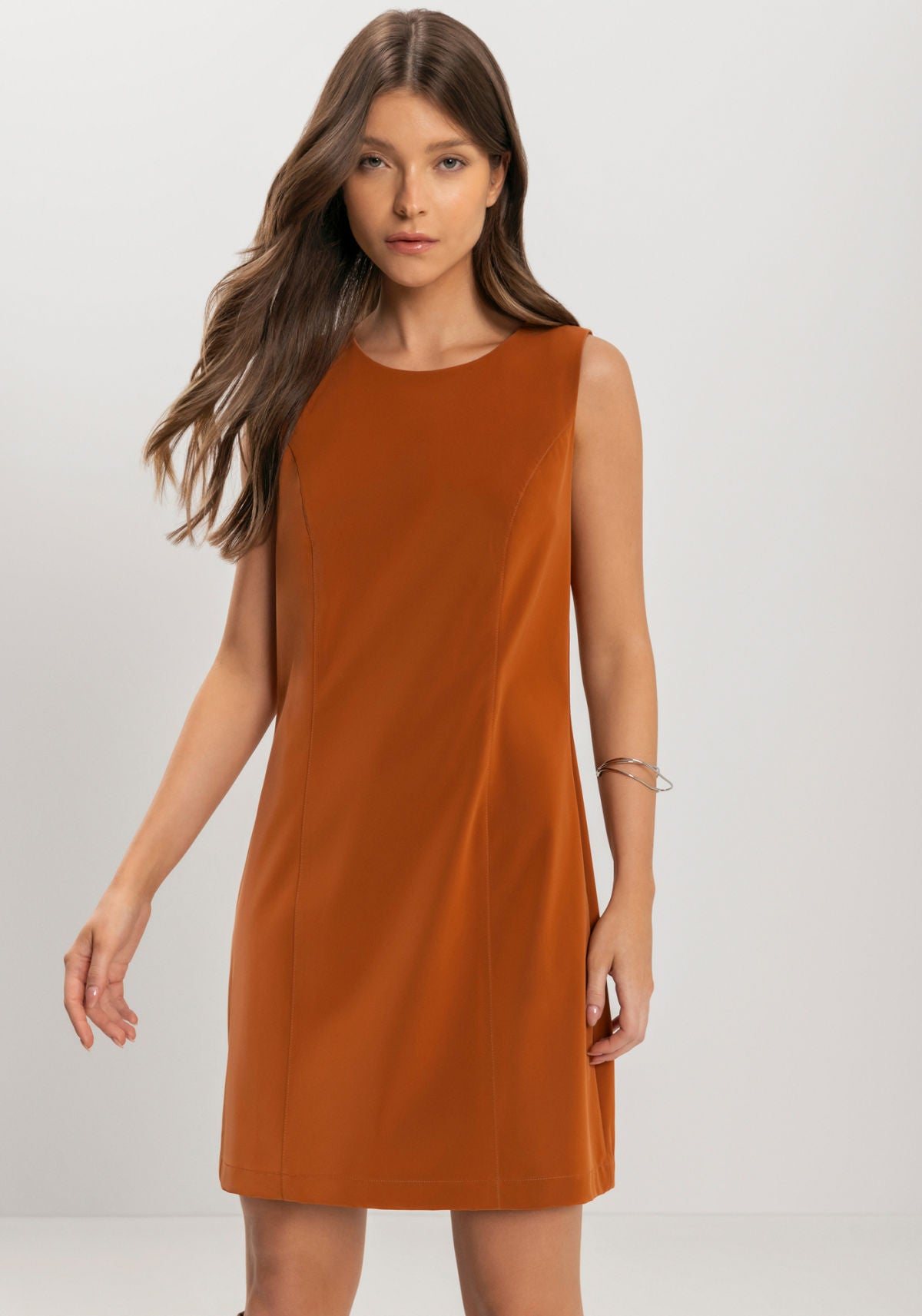 Vestido Curto Sem Mangas Lez A Lez Feminino 9062E