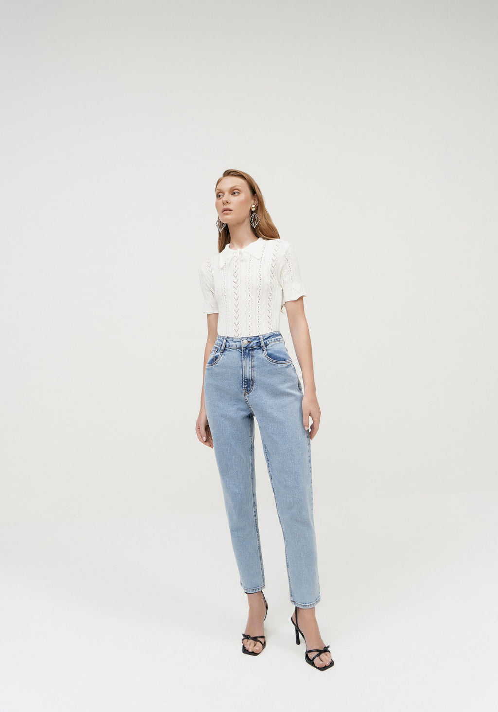 Calça Jeans Mom Comfort Cropped Lez A Lez Feminino 2697L