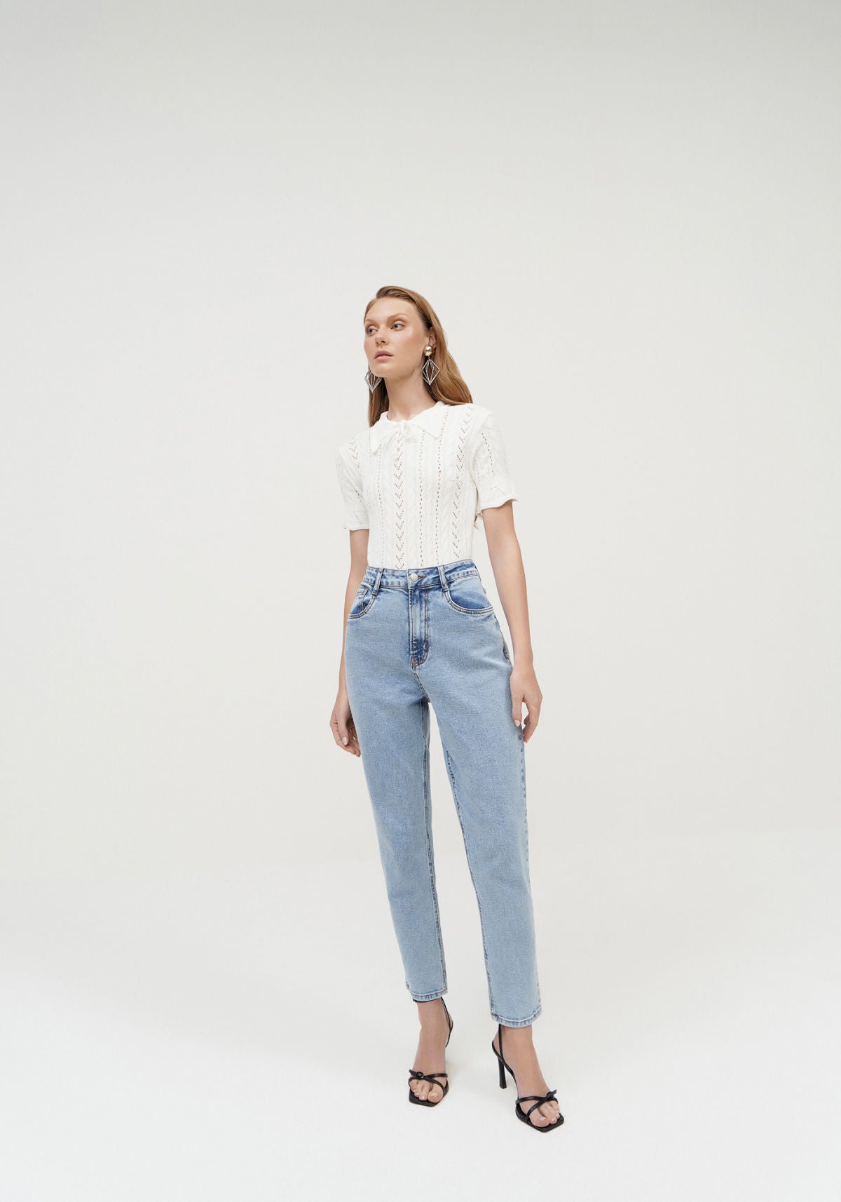 Calça Jeans Mom Comfort Cropped Lez A Lez Feminino 2697L