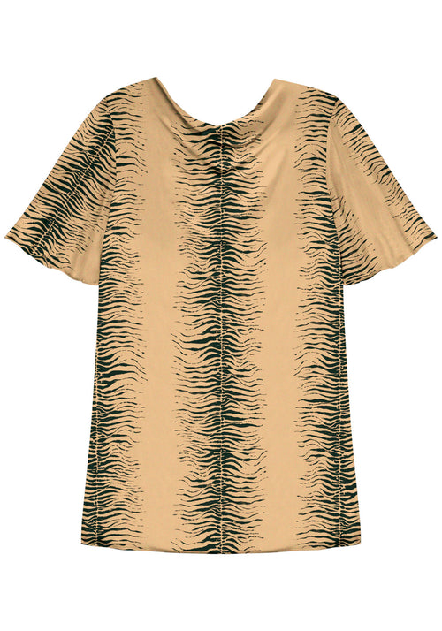 Blusa De Mangas Curtas Estampada Lez A Lez Feminino 9126E