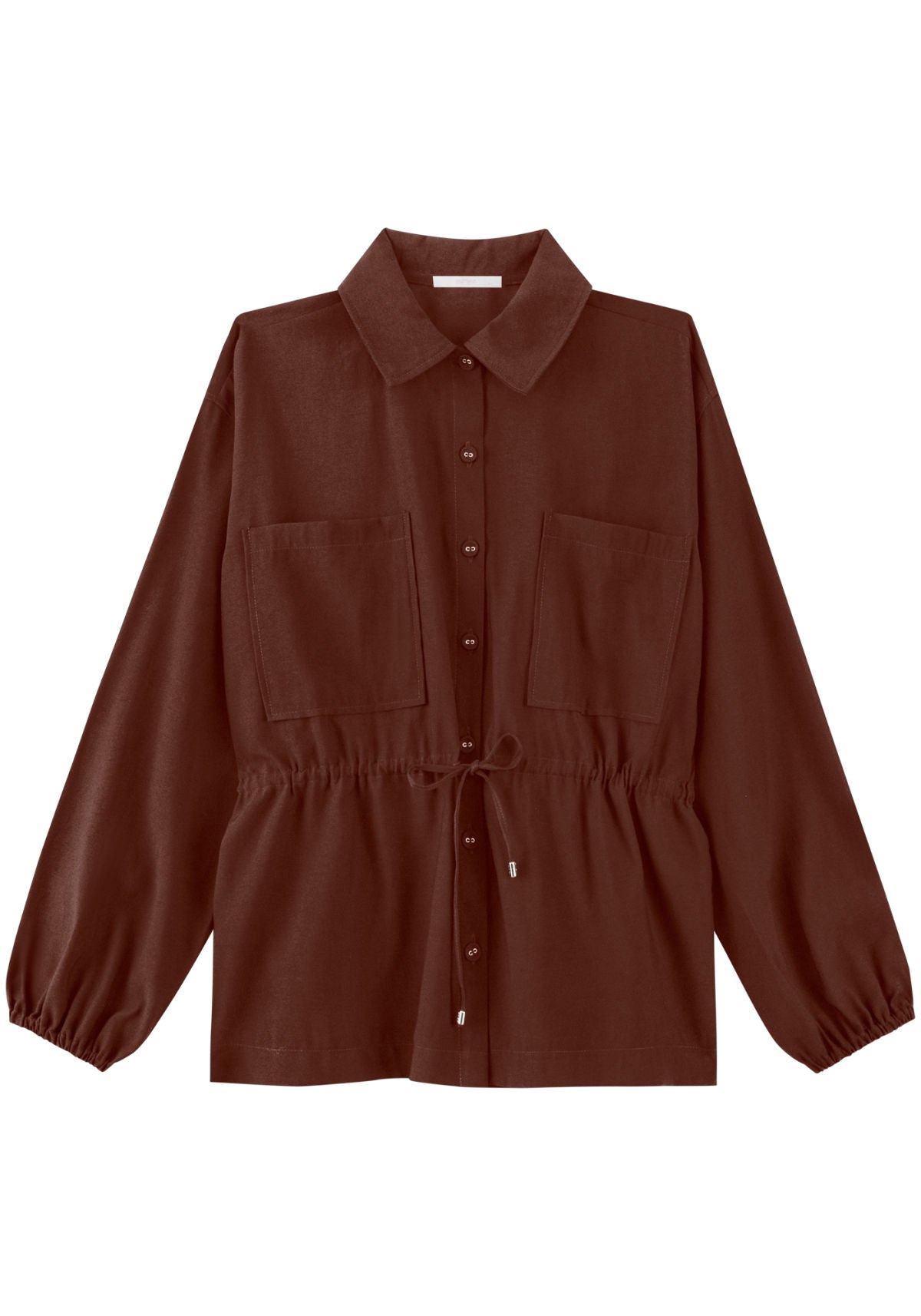 Parka De Mangas Longas Com Gola Lez A Lez Feminino 8066E