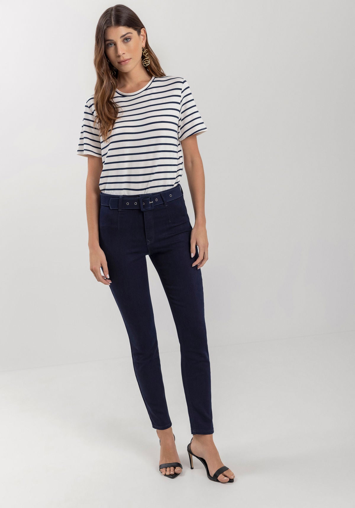 Calça Jeans Jegging Cropped Lez A Lez Feminino 0775E