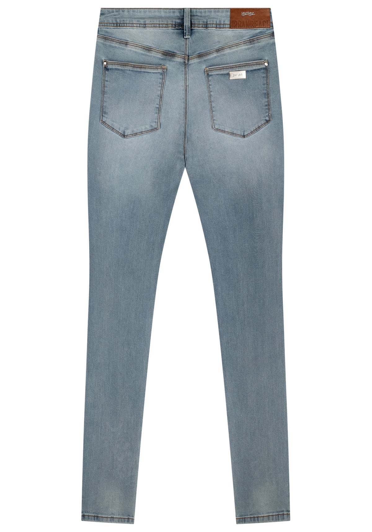 Calça Jeans Skinny Cintura Alta Lez A Lez Feminino 2172L