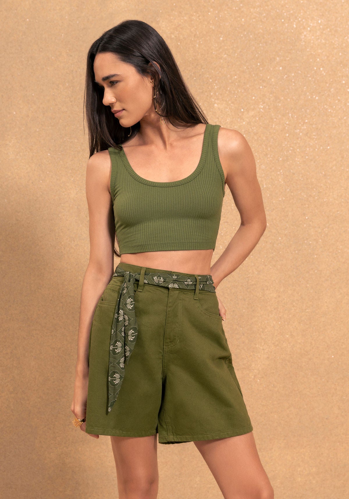 Blusa Top De Alças Em Malha Lez A Lez Feminino 5061E