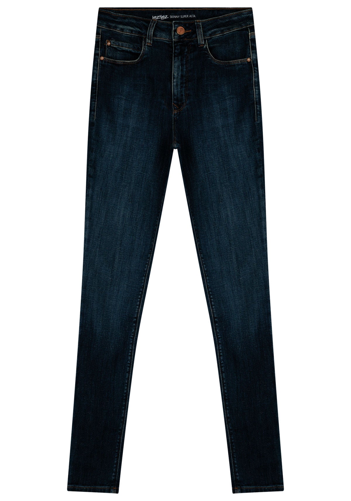 Calça Jeans Skinny Escura Lez A Lez Feminino 7923L