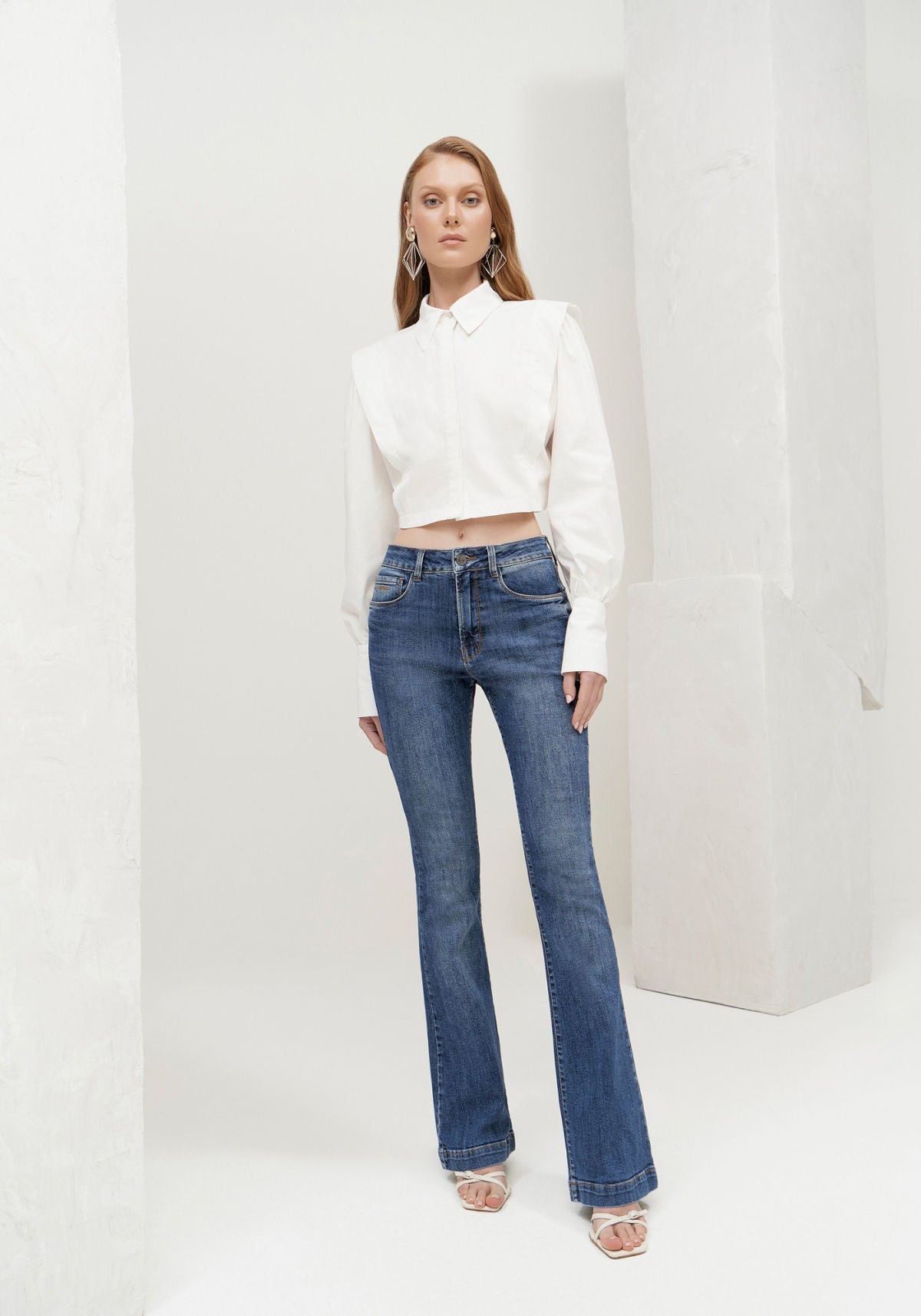 Calça Jeans Flare Boot Cut Lez A Lez Feminino 2184L
