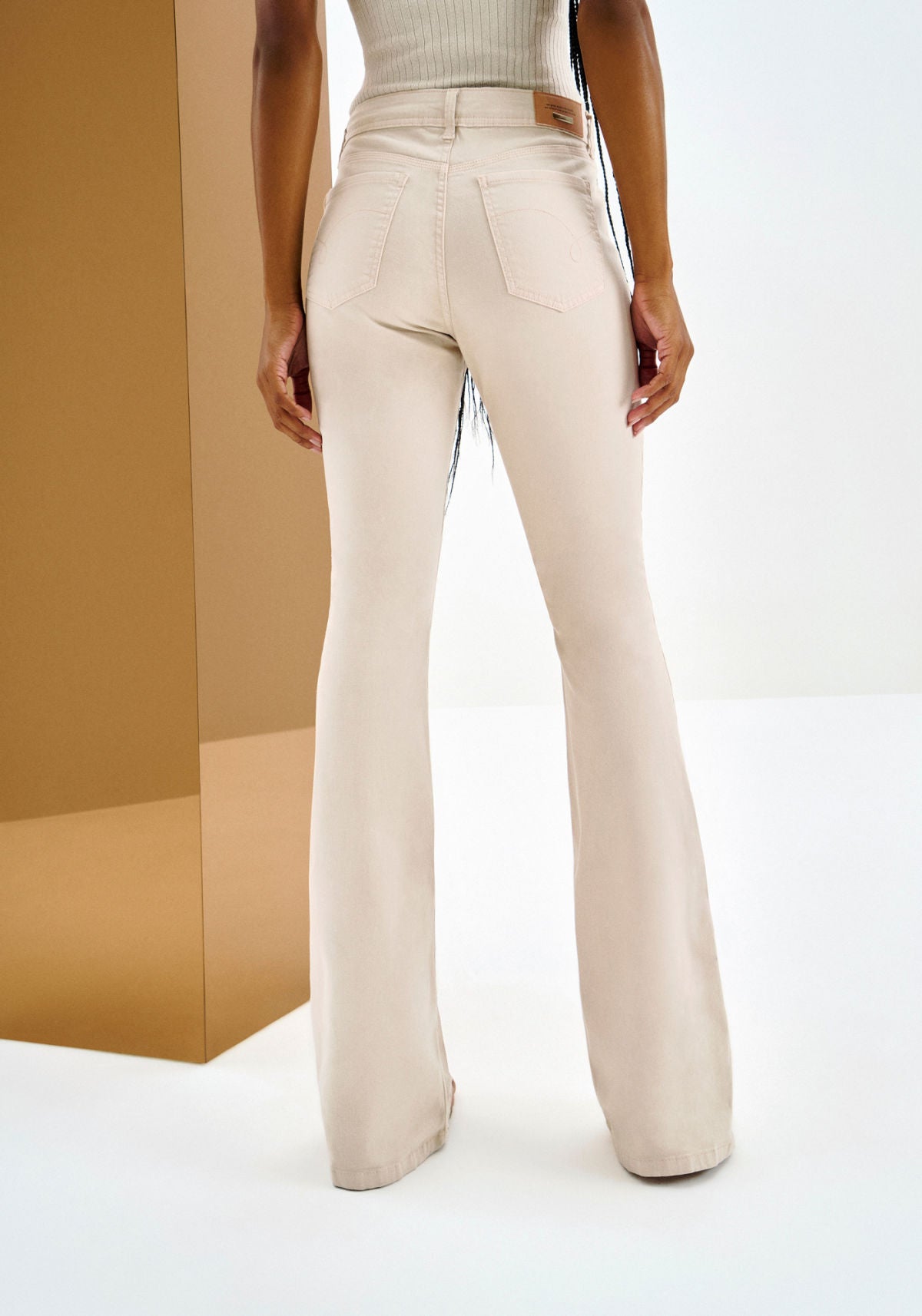 Calça Sarja Flare Bootcut Cintura Lez A Lez Feminino 9385L