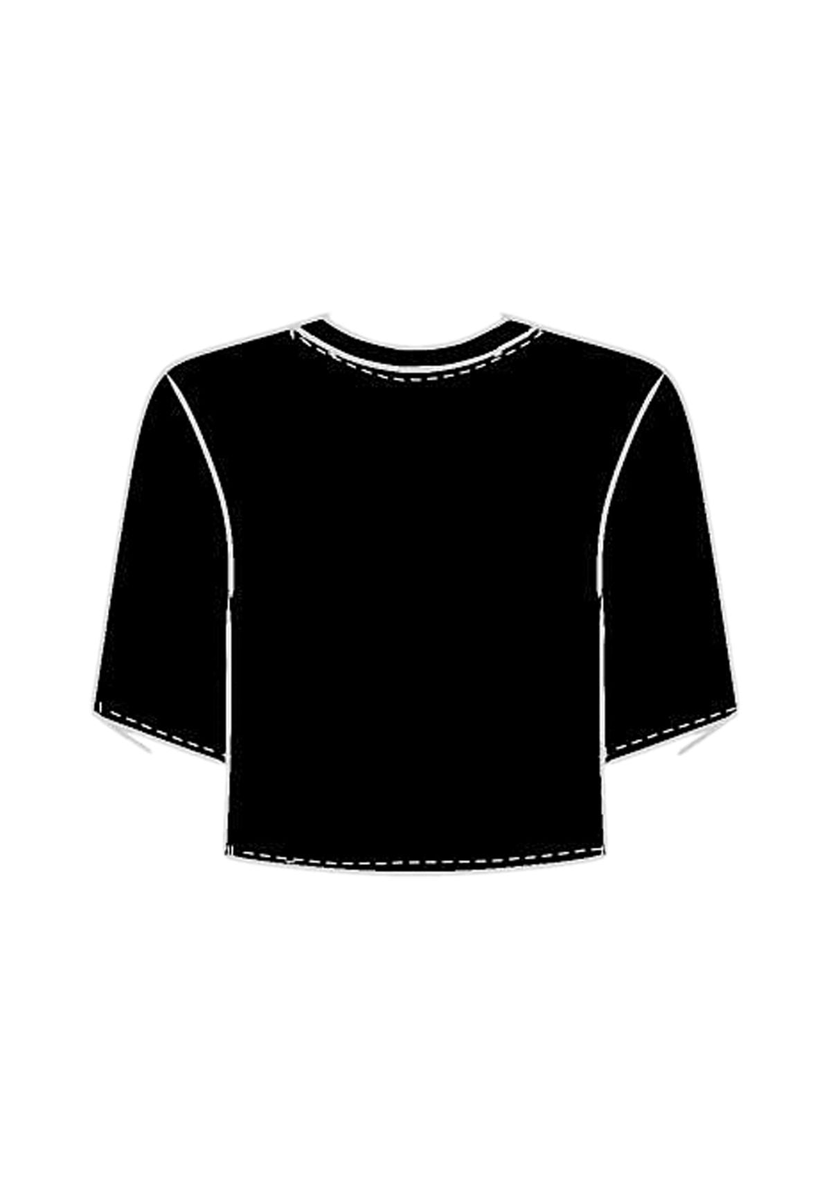 Blusa De Mangas Curtas Retilínea Lez A Lez Feminino 9472E