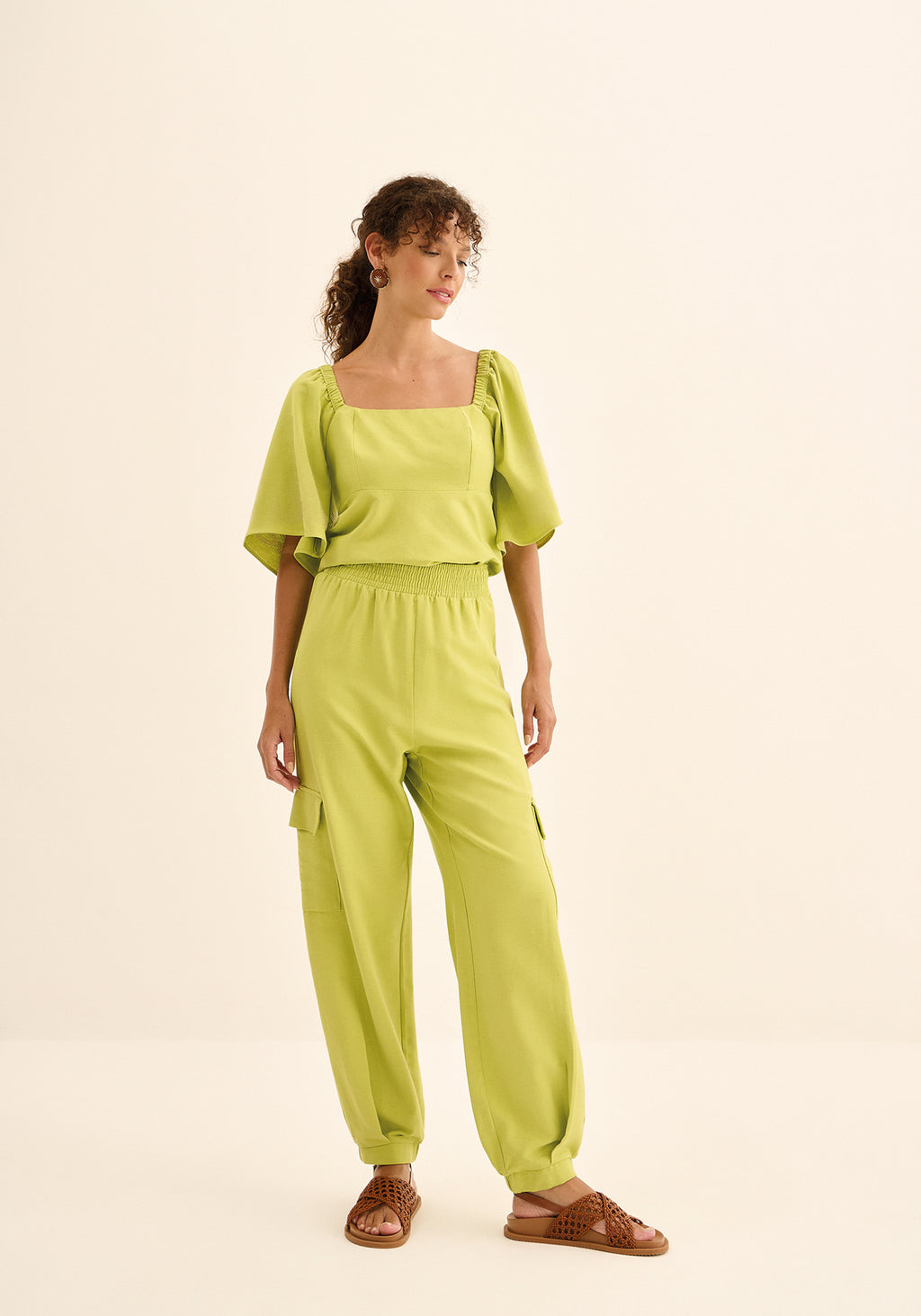 Calça Jogging De Cintura Alta Lez a Lez Feminino 5672e
