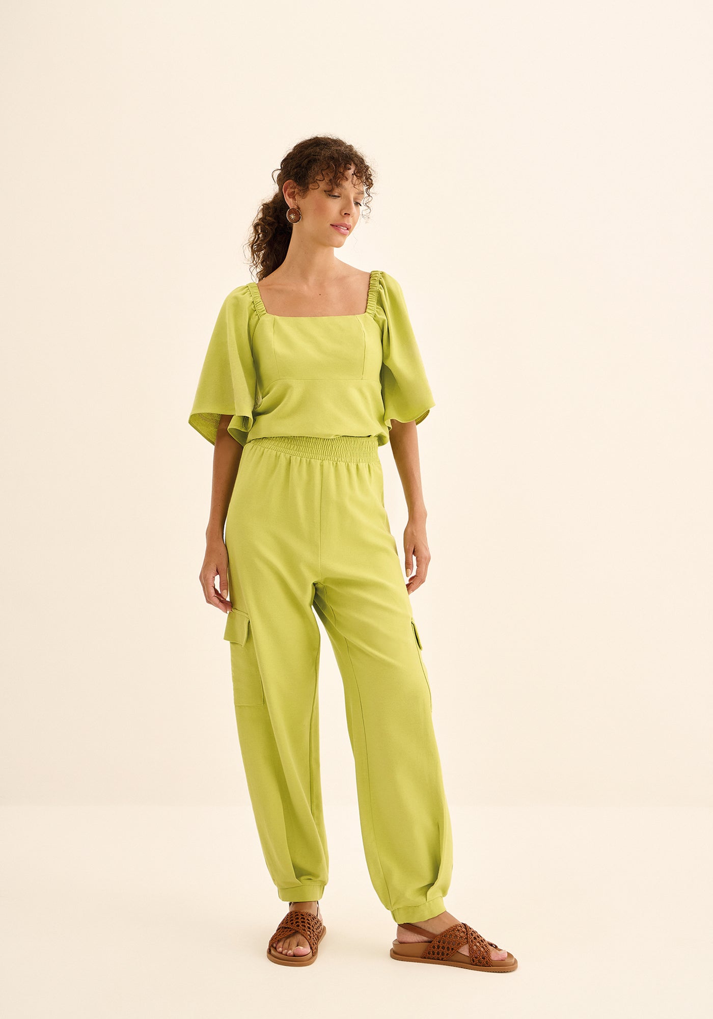 Calça Jogging De Cintura Alta Lez a Lez Feminino 5672e