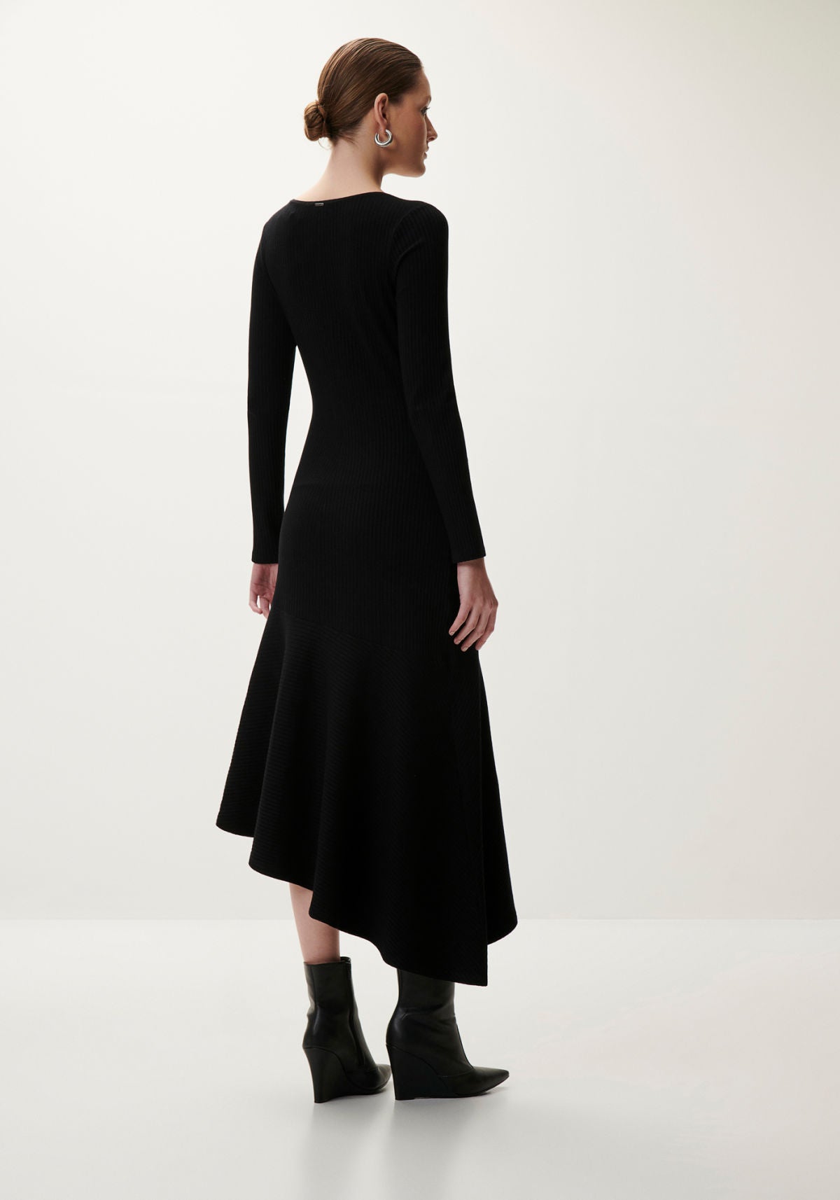 Vestido Midi Manga Longa com Barra Lez A Lez Feminino 5651L