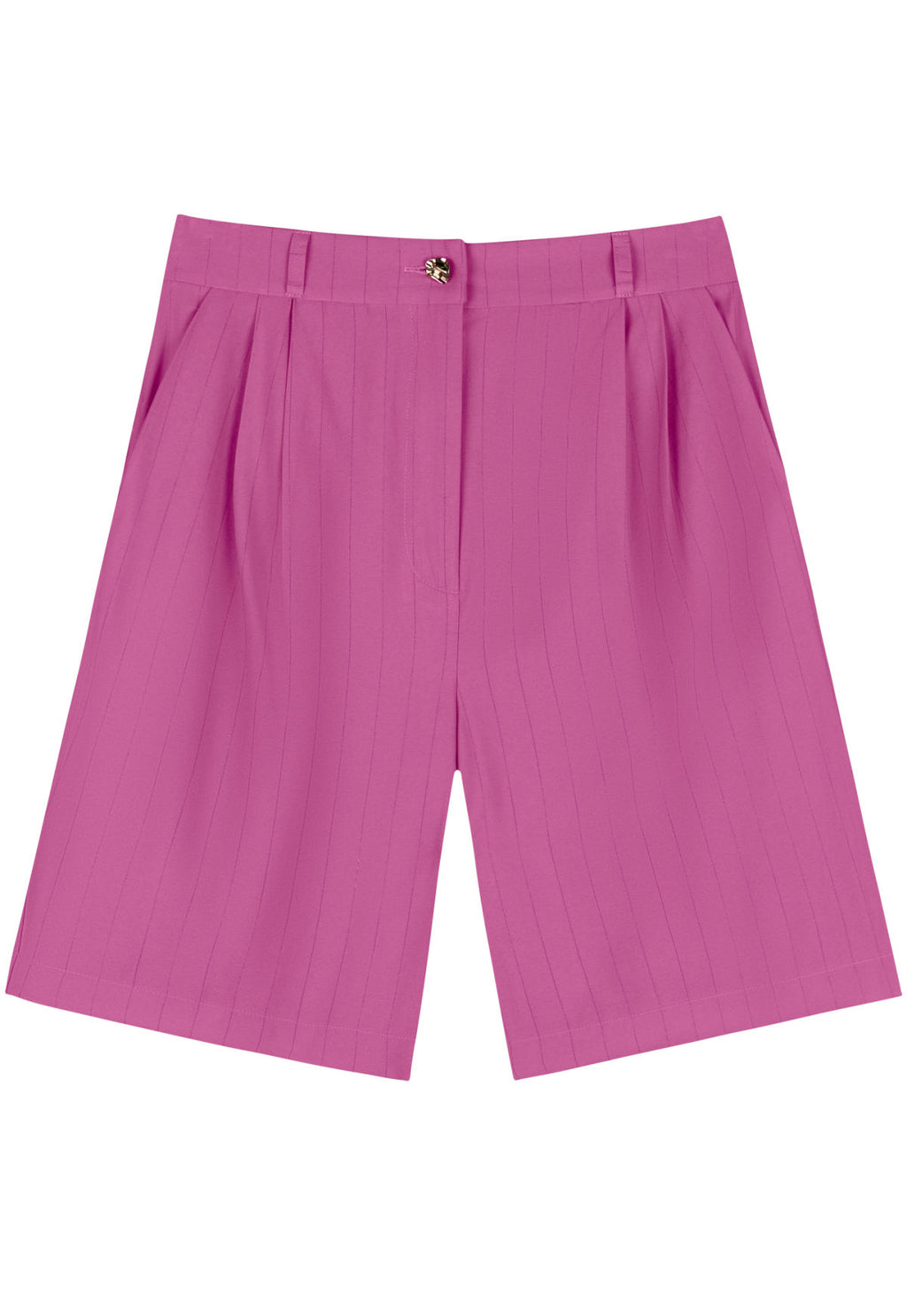 Shorts De Cintura Alta Riscas Lez A Lez Feminino 9328E