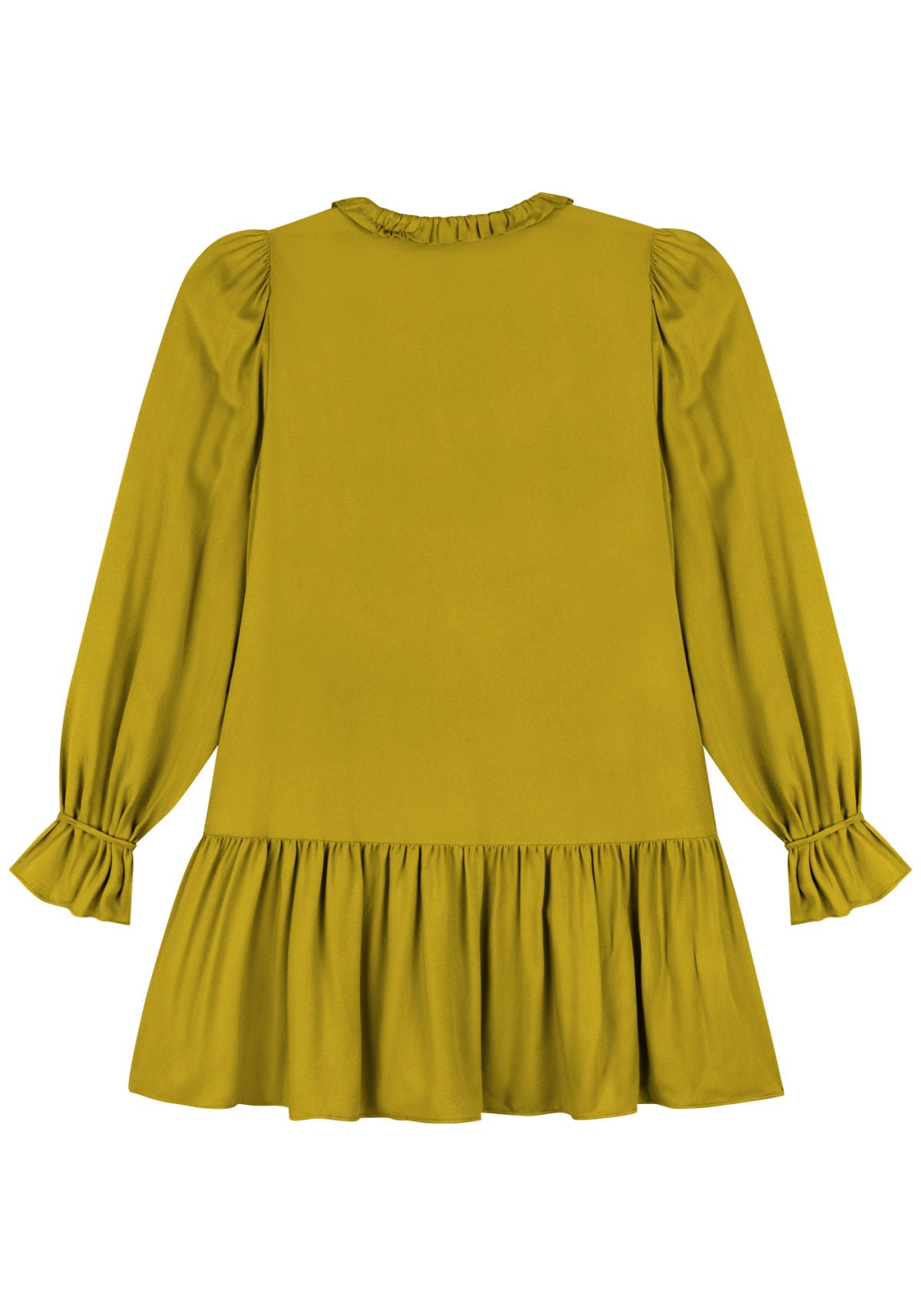 Vestido Curto De Manga Longa Lez A Lez Feminino 9276E
