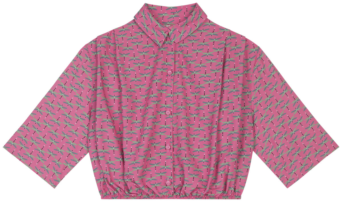 Camisa Cropped em Viscose Lez A Lez Feminino 7345L