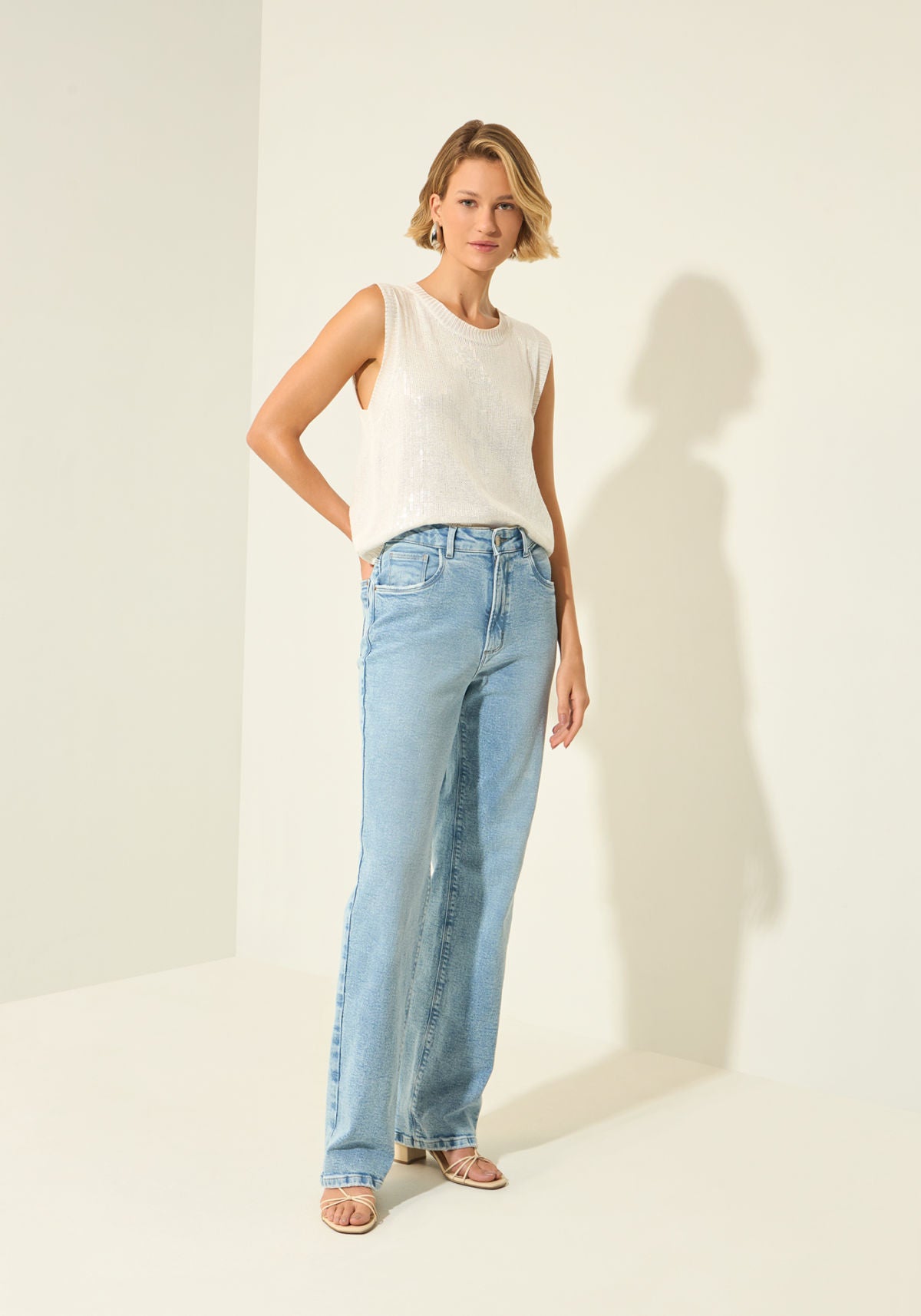 Blusa Em Malha Tricô Com Aplicações Lez A Lez Feminino 3380E