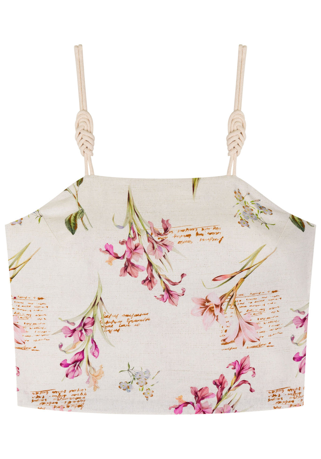 Blusa Estampada Com Alças Trançadas Lez A Lez Feminino 5213E