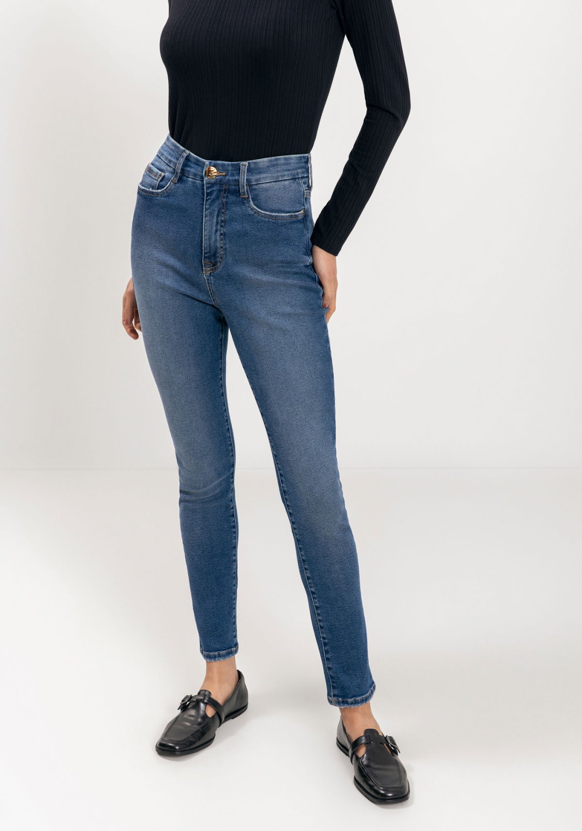 Calça Jeans Skinny Contour Lez A Lez Feminino 1512E