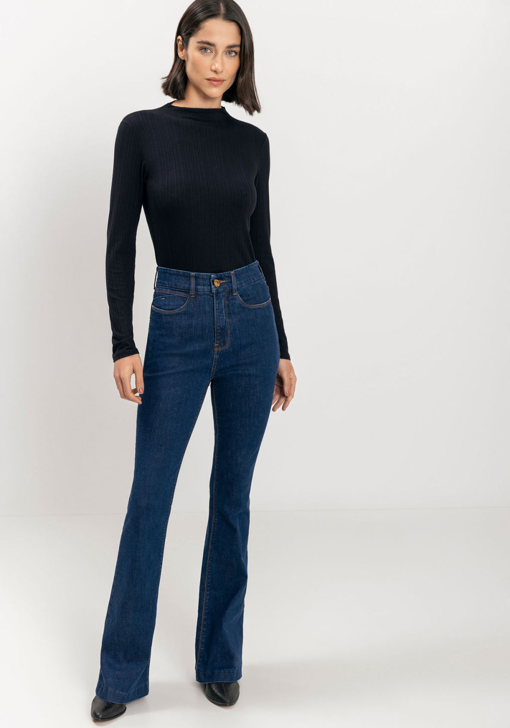 Calça Jeans Boot Cut Contour Lez A Lez Feminino 1522E