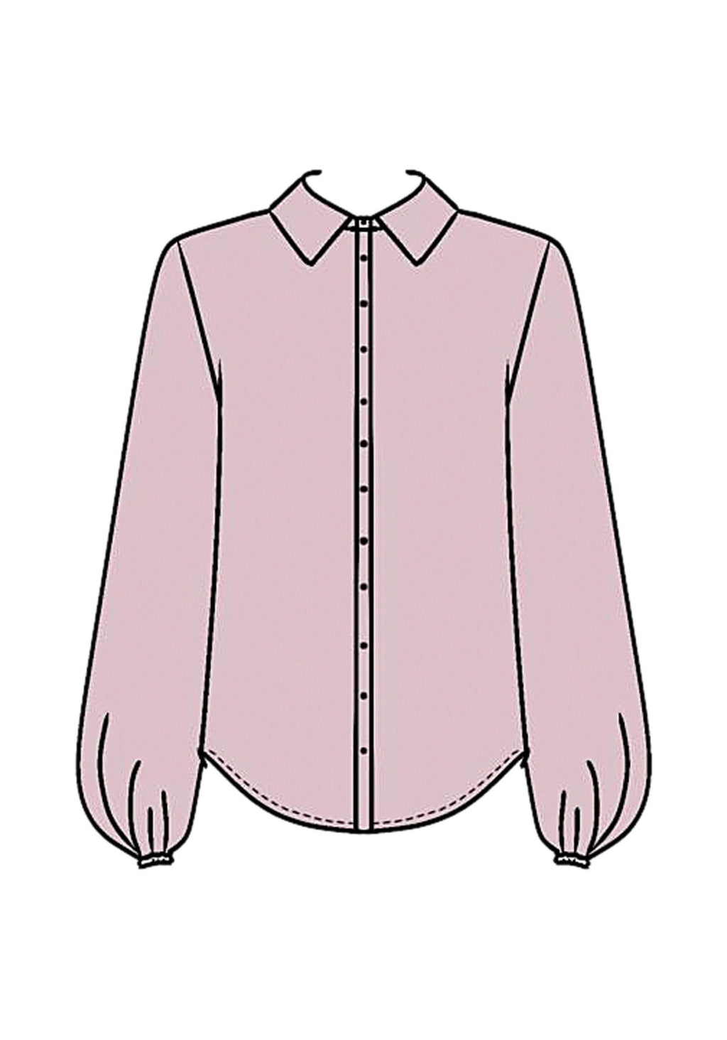 Camisa De Mangas Longas Em Viscose Lez A Lez Feminino 9158E