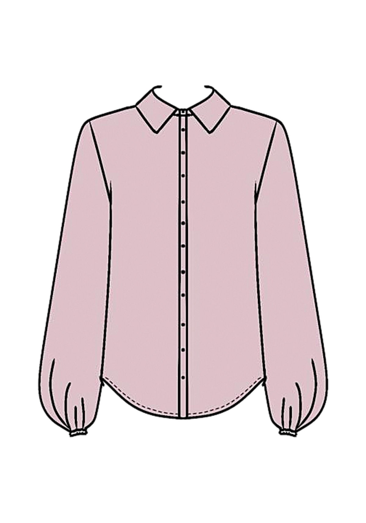 Camisa De Mangas Longas Em Viscose Lez A Lez Feminino 9158E