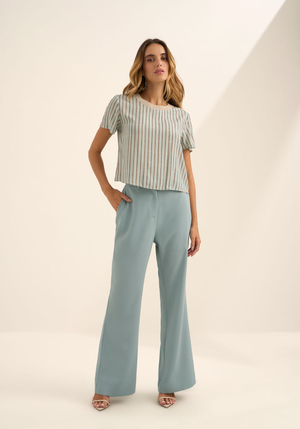 Blusa De Mangas Curtas Retilínea Lez A Lez Feminino 9472E