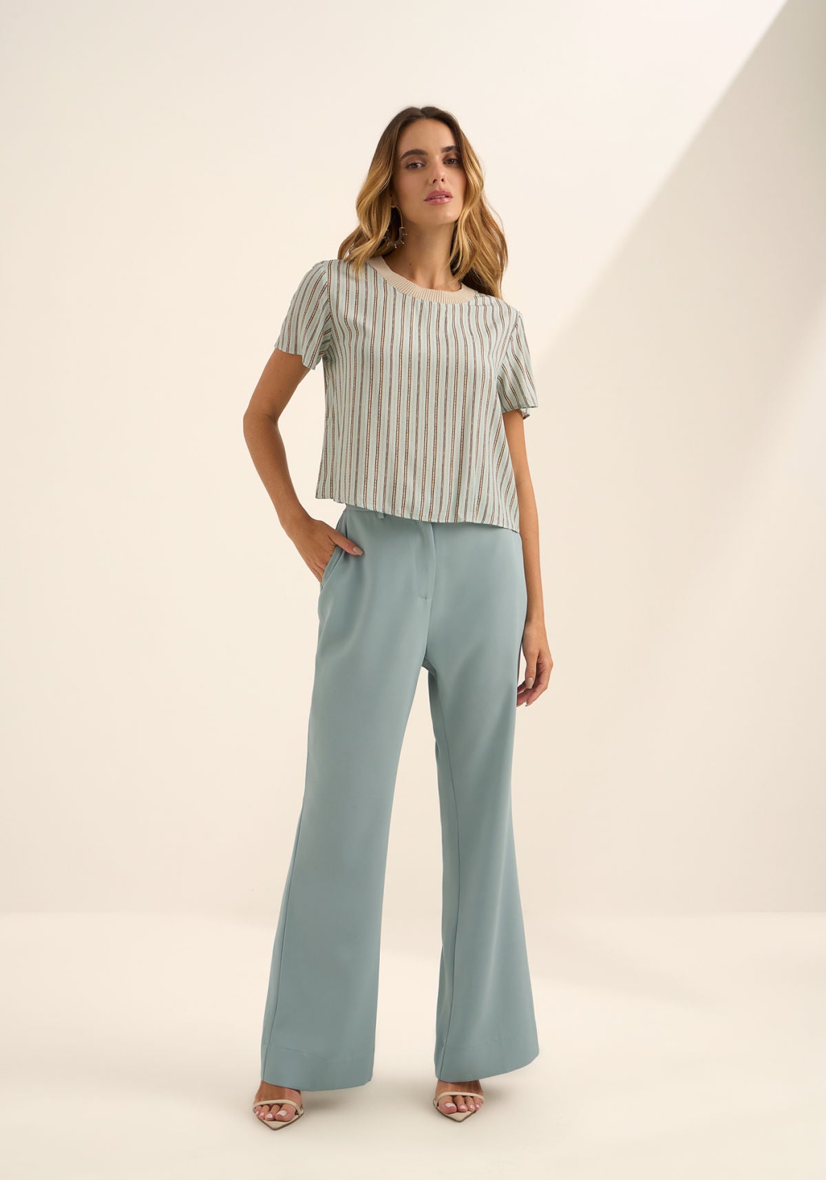 Blusa De Mangas Curtas Retilínea Lez A Lez Feminino 9472E