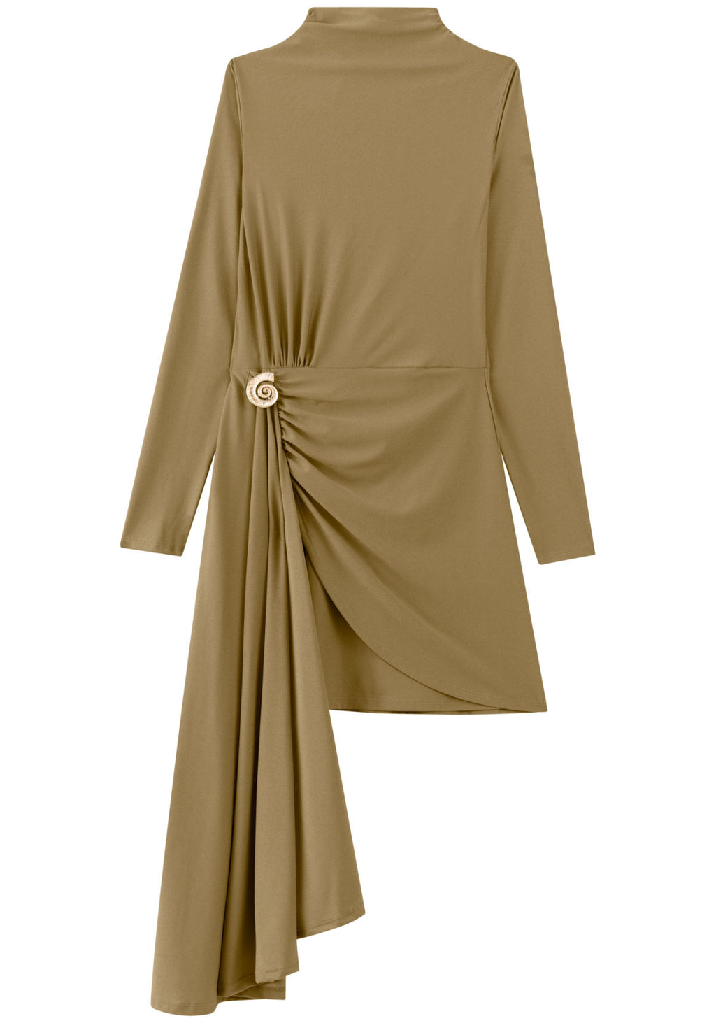 Vestido Curto De Mangas Longas Lez A Lez Feminino 7865E