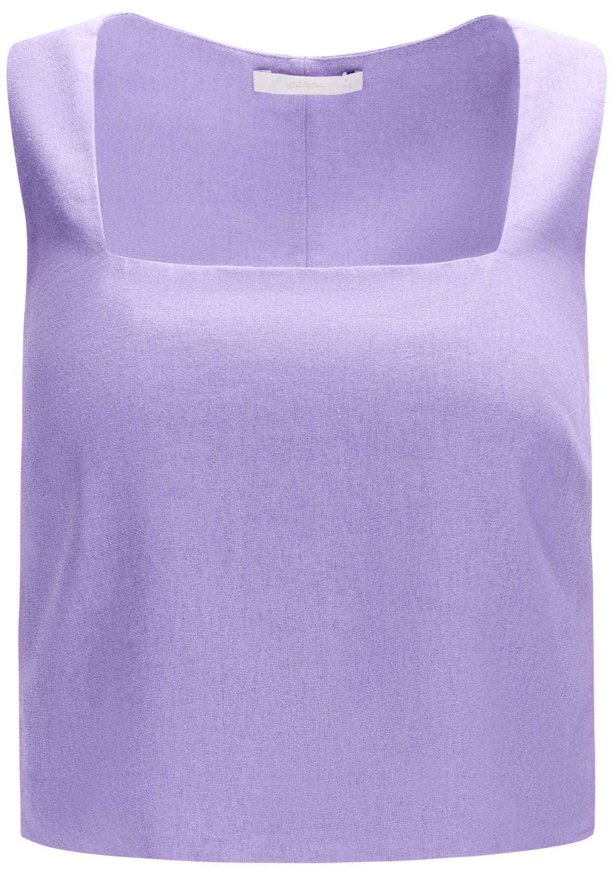 Blusa Cropped em Linho com Decote Lez A Lez Feminino 3108E