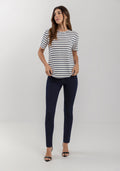 Blusa De Mangas Curtas Listrada Lez A Lez Feminino 7153E