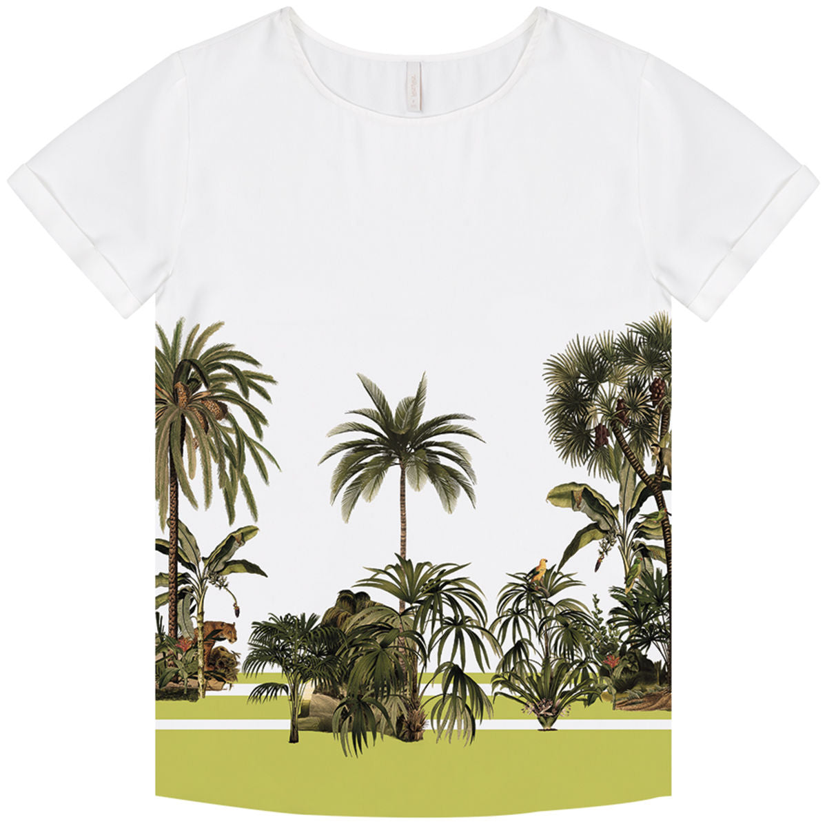 Blusa Manga Curta em Tecido Plano Lez A Lez Feminino 7290L