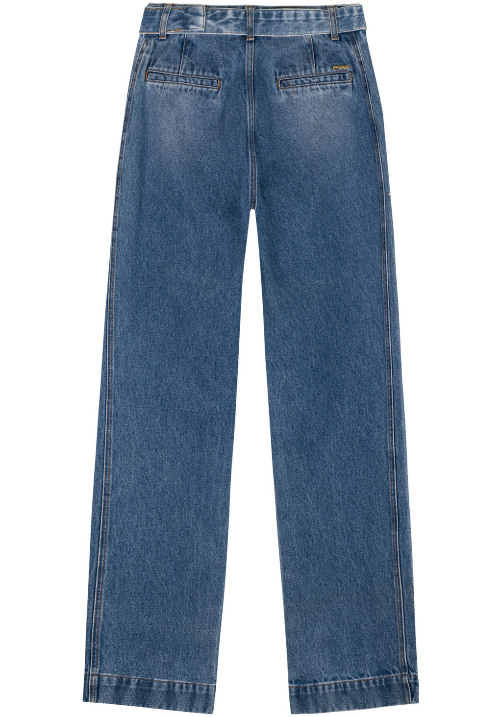 Calça Reta Jeans Com Cinto Lez A Lez Feminino 1541E