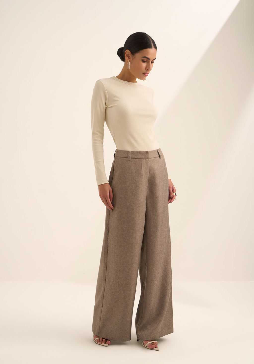 Calça Reta Com Cintura Alta Lez A Lez Feminino 9376E