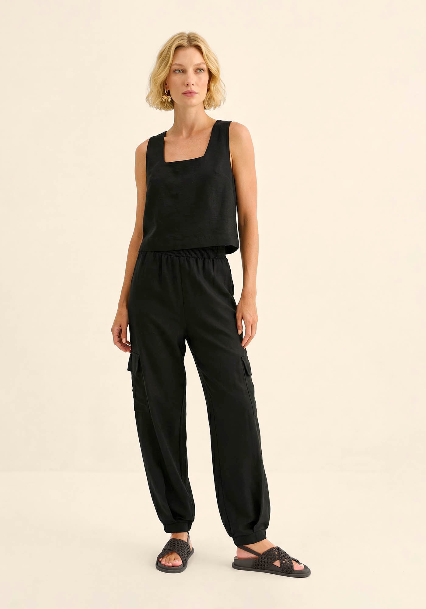 Calça Jogging De Cintura Alta Lez a Lez Feminino 5672e