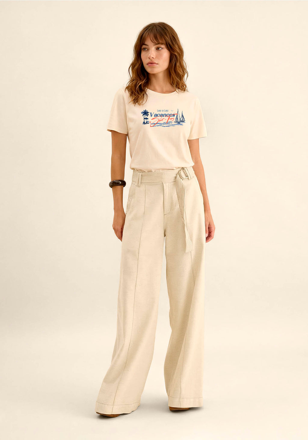 T-shirt Em Malha Algodão Penteado Lez a Lez Feminino 5756e