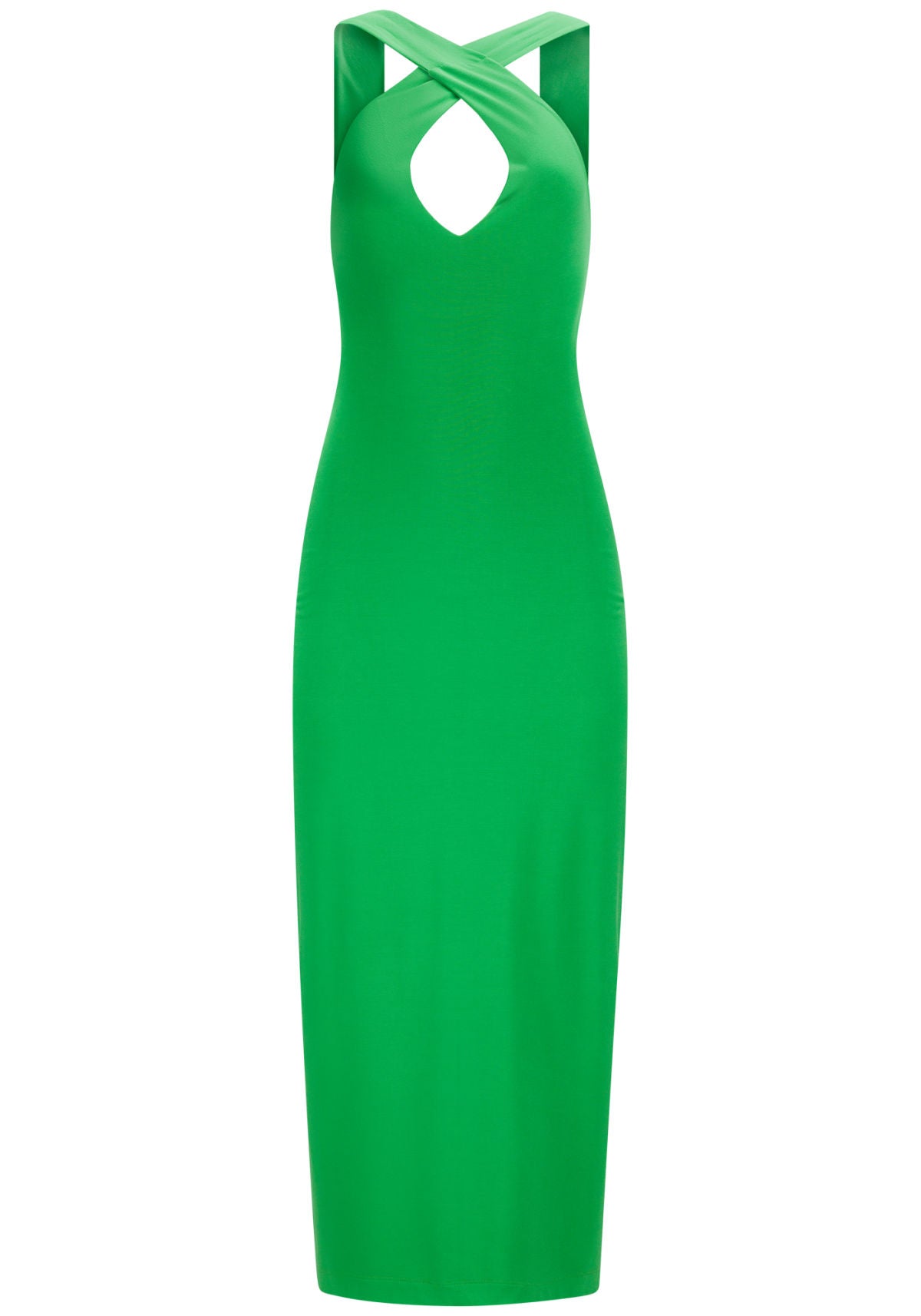 Vestido Midi Alongado em Malha Lez A Lez Feminino 3226E