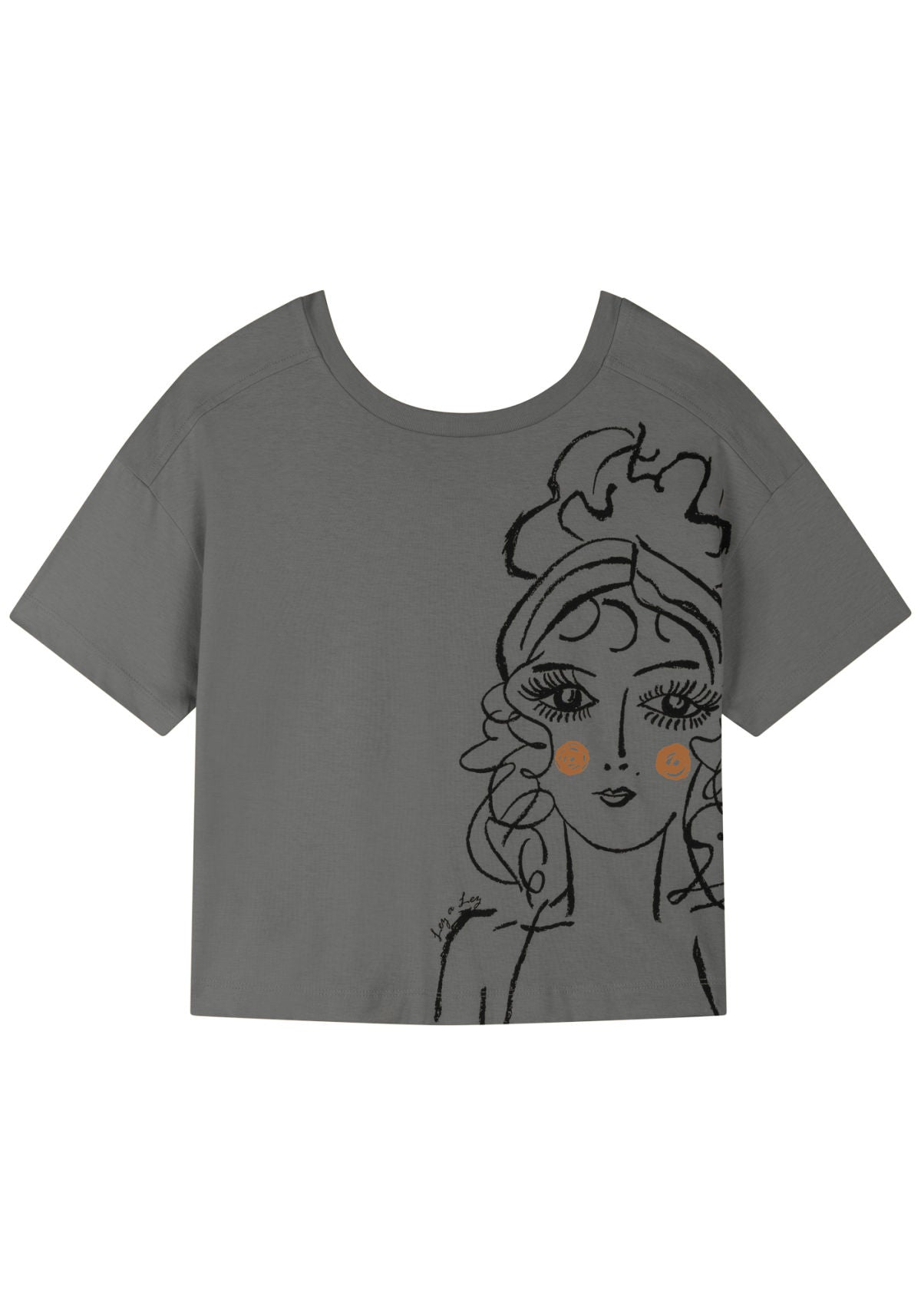 Blusa Manga Curta Estampa Local Lez a Lez Feminino 7199E