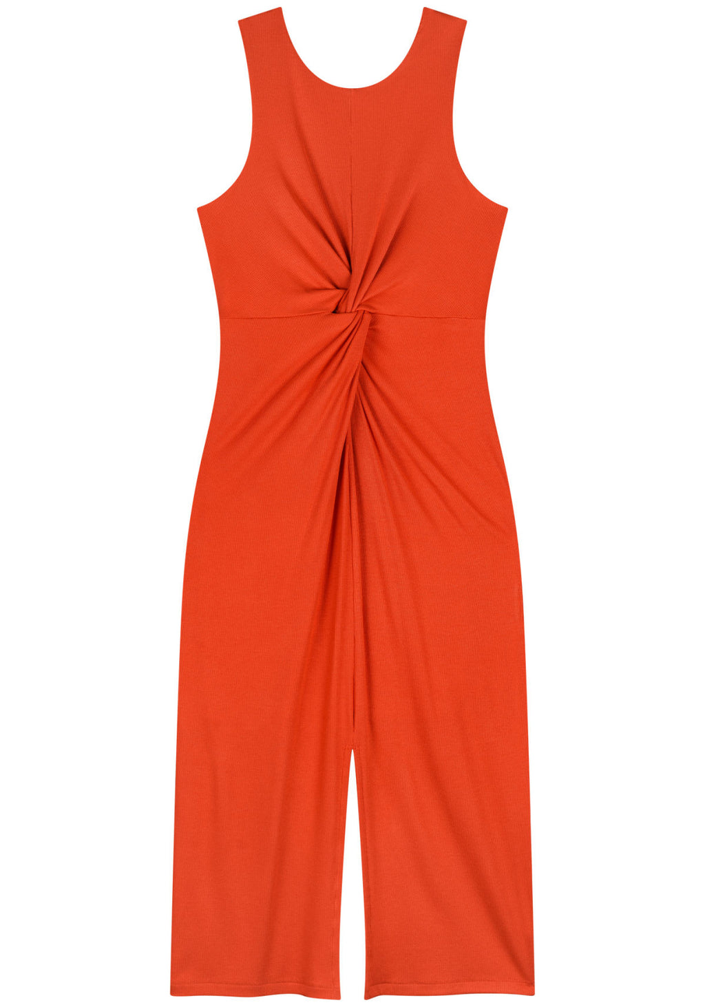 Vestido Midi Em Malha Canelada Lez A Lez Feminino 5313E