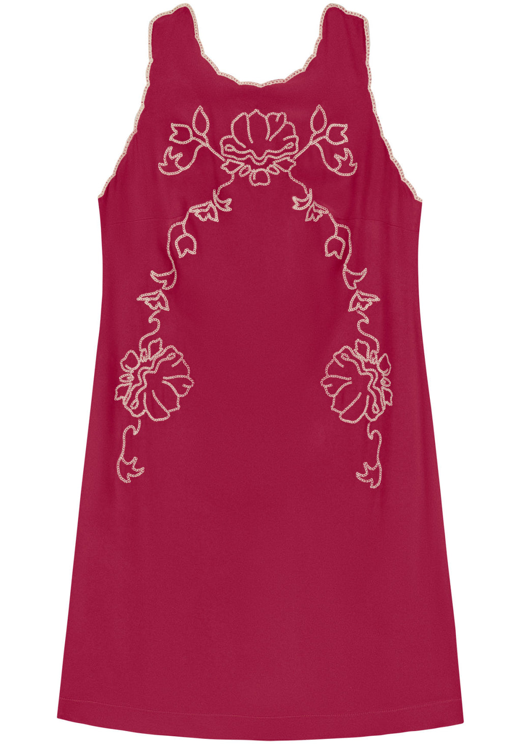 Vestido Curto Com Zíper E Bordado Lez A Lez Feminino 9275E