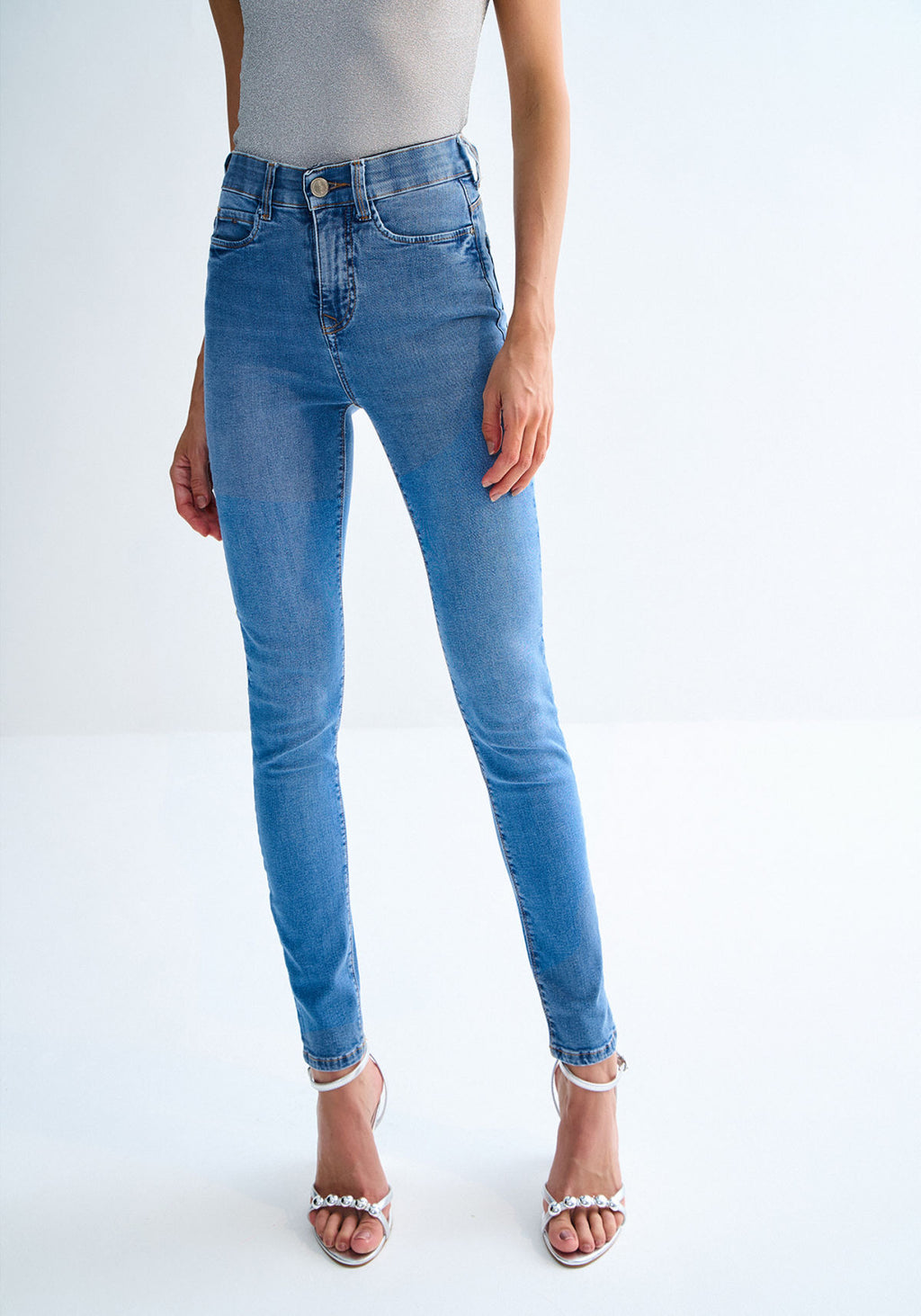 Calça Jeans Skinny Cintura Alta Lez A Lez Feminino 0033E