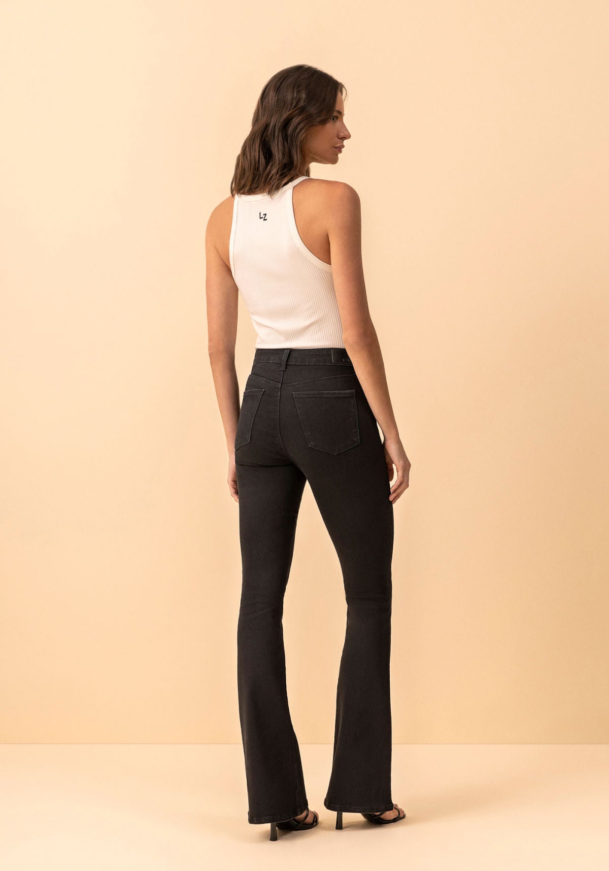 Calça Jeans Boot Cut Cintura Alta Lez A Lez Feminino 1592E