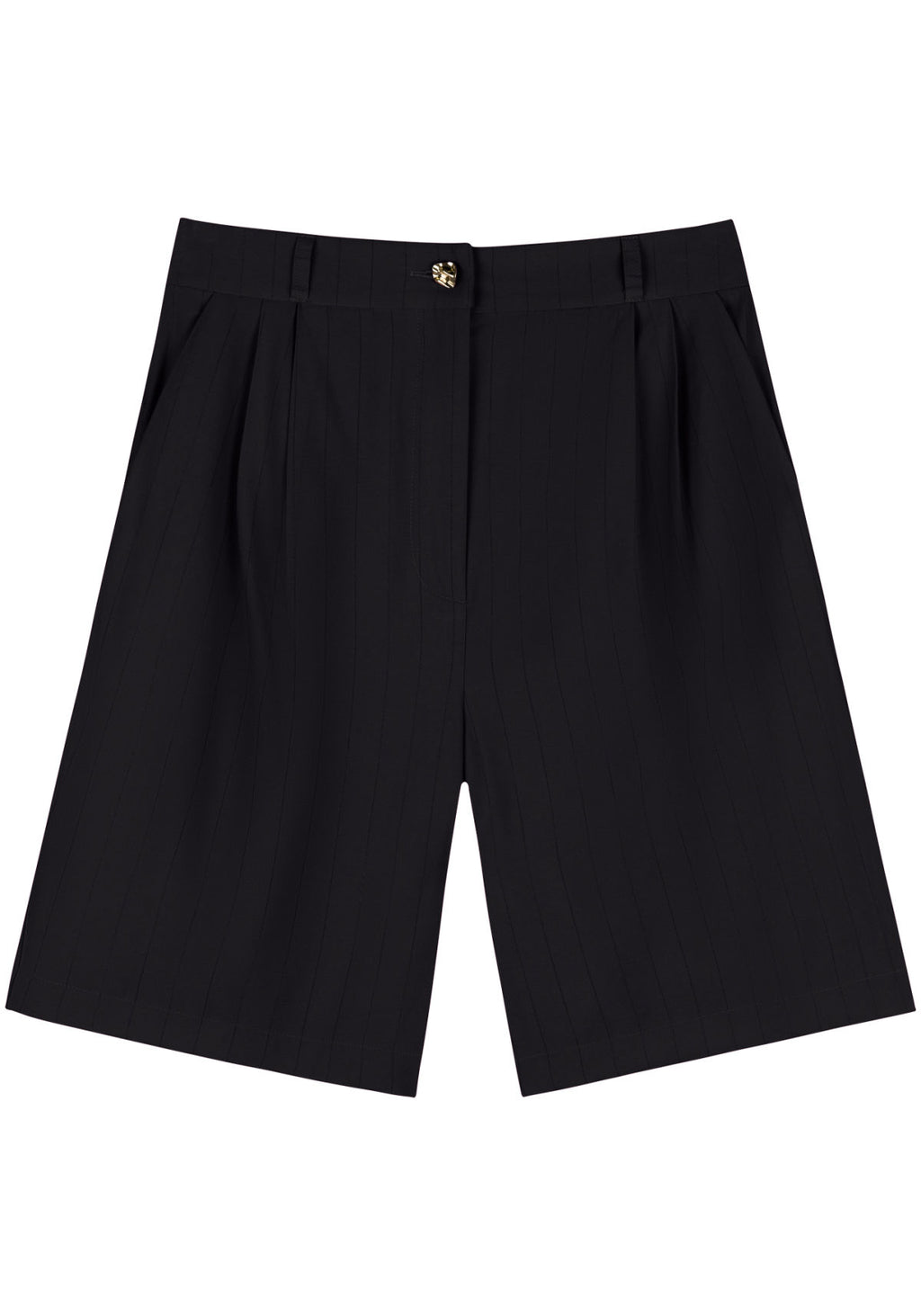 Shorts De Cintura Alta Riscas Lez A Lez Feminino 9328E