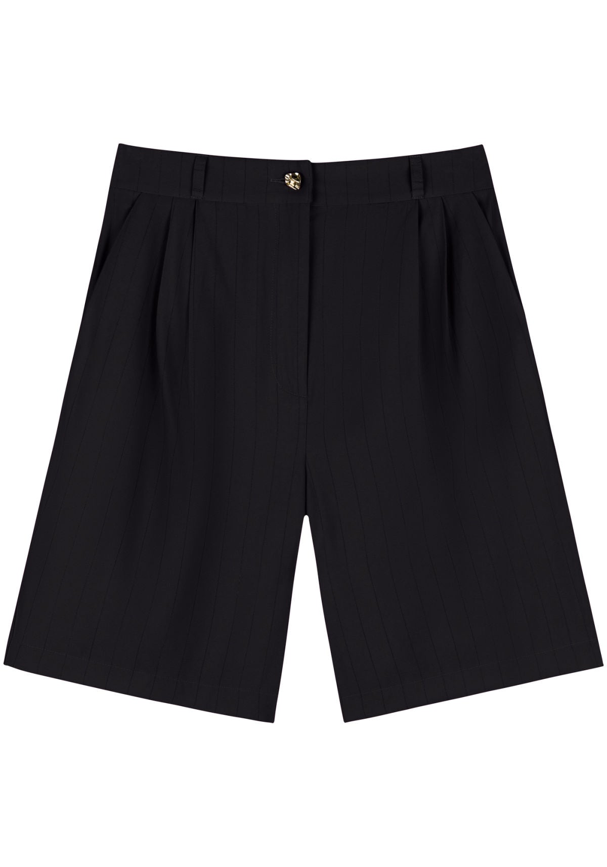 Shorts De Cintura Alta Riscas Lez A Lez Feminino 9328E