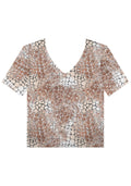 Blusa Estampada Em Malha De Viscose Lez A Lez Feminino 7556E