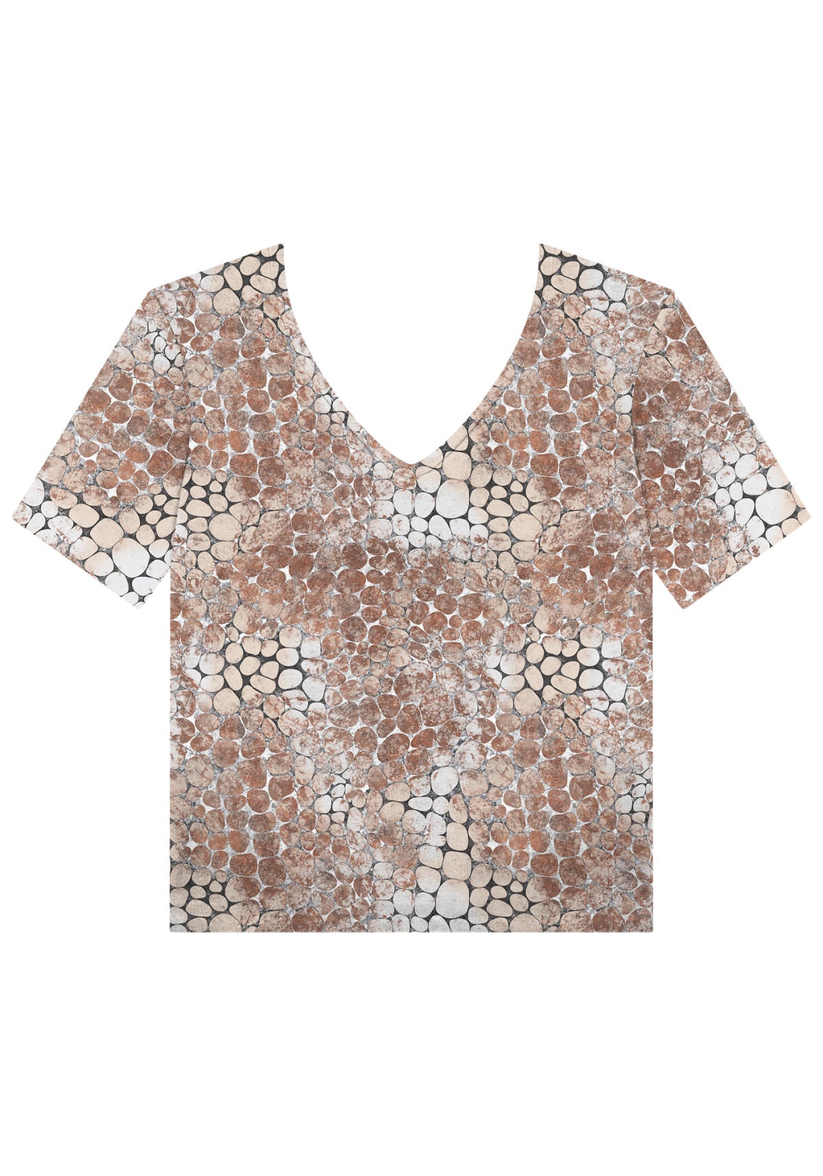 Blusa Estampada Em Malha De Viscose Lez A Lez Feminino 7556E