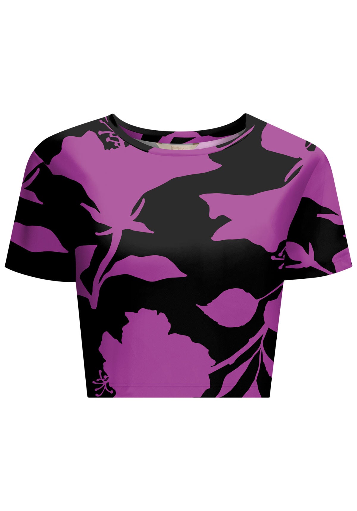 Blusa Cropped Manga Curta em Malha Lez A Lez Feminino 7673L