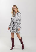 Vestido Curto Estampado Em Viscose Lez A Lez Feminino 7278E