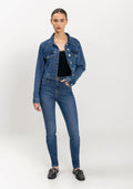 Calça Skinny Jeans Com Elastano Lez A Lez Feminino 1505E