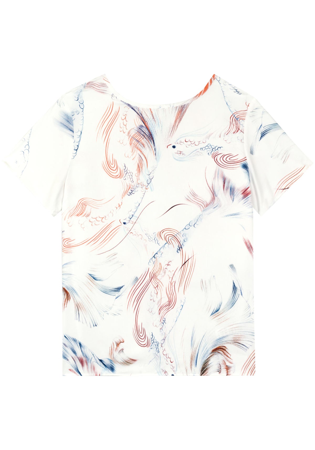 Blusa De Mangas Curtas Estampada Lez A Lez Feminino 3536E